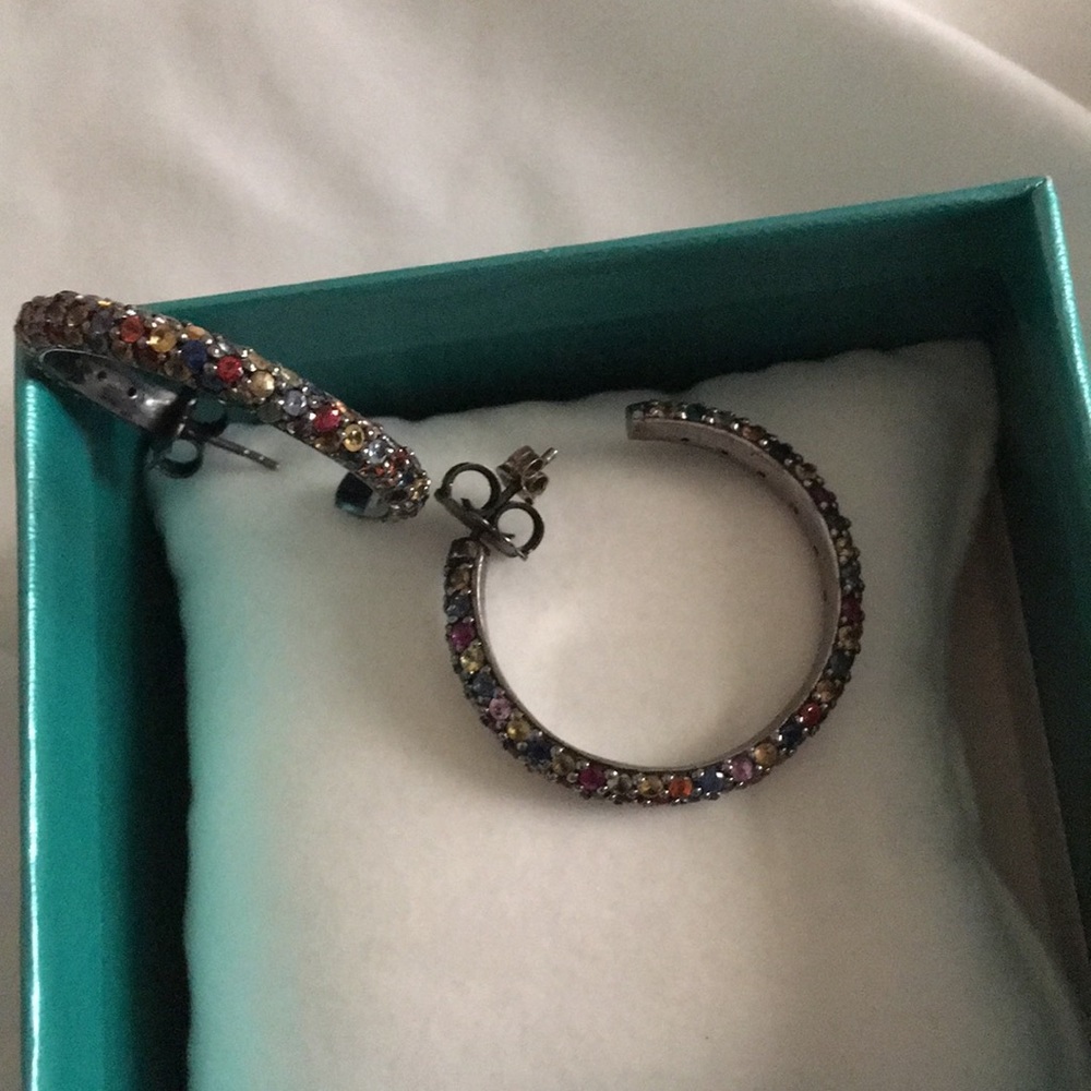 MATHEW CAMBELL multicolored hoops!!!